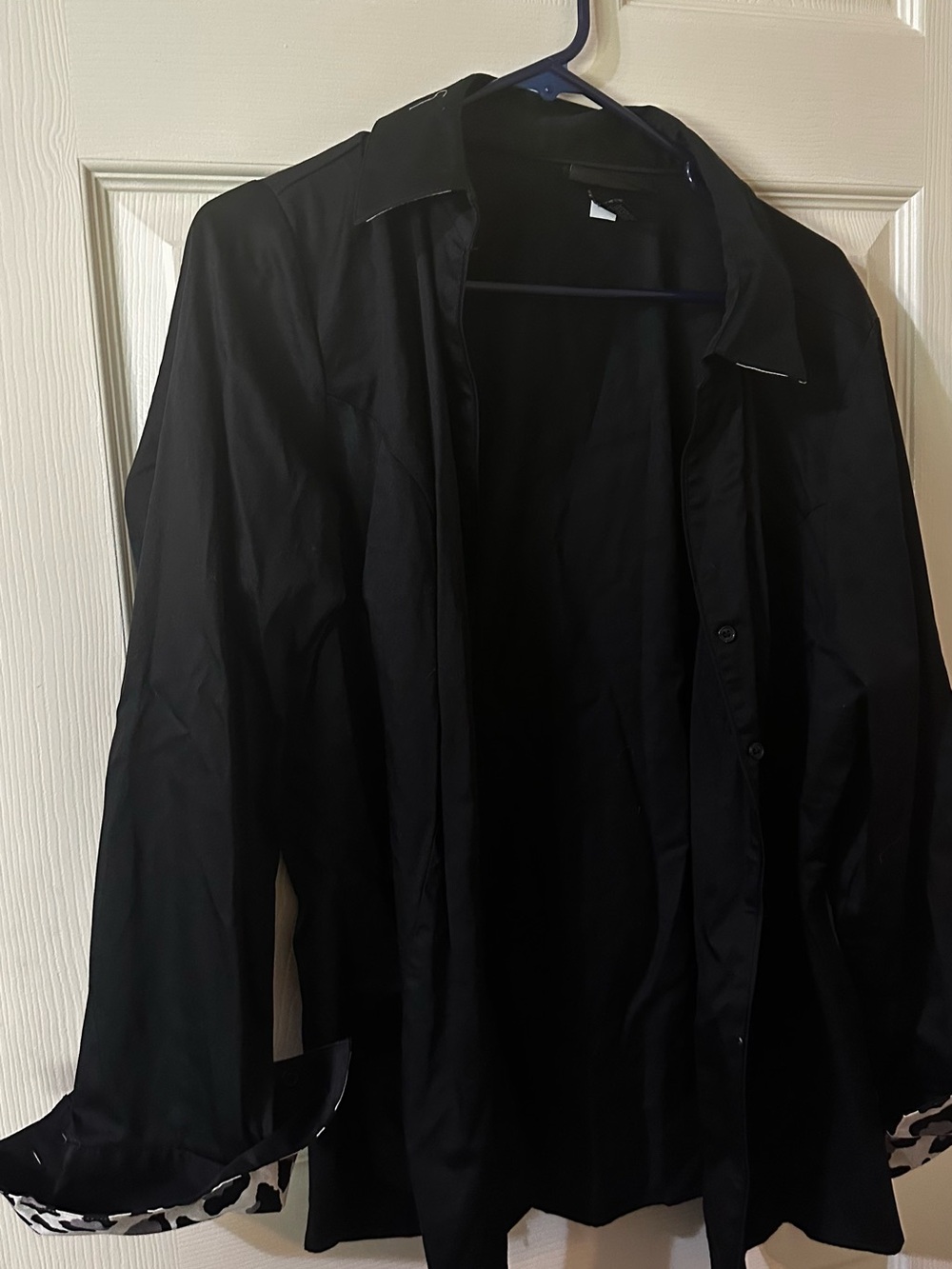 Women’s Black Button-Up Shirt